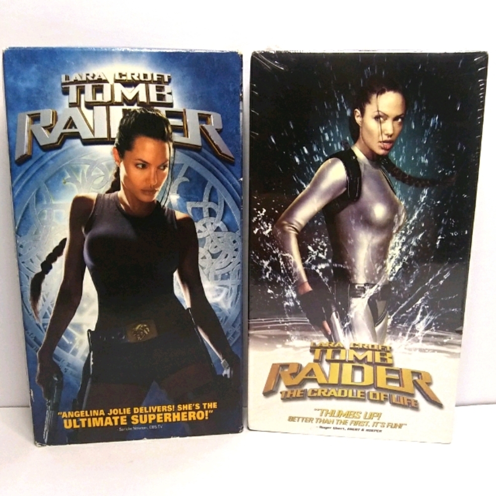 Lara Croft Tomb Raider VHS 2 movies